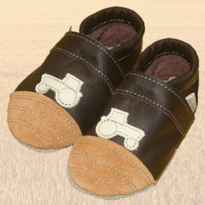 Krabbelschuhe Trecker Braun