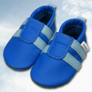 Krabbelschuhe "Sportis" Kornblume-Hellblau