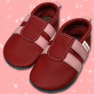 Krabbelschuhe "Sportis" Brombeer-Rosa