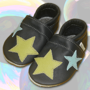 Krabbelschuhe Stern-Applikation Marine