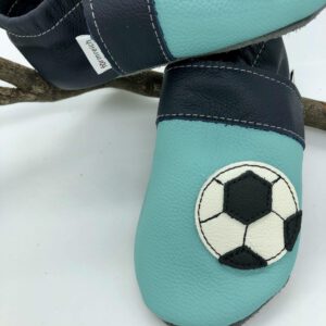 Krabbelschuhe Fußball Aqua-Marine