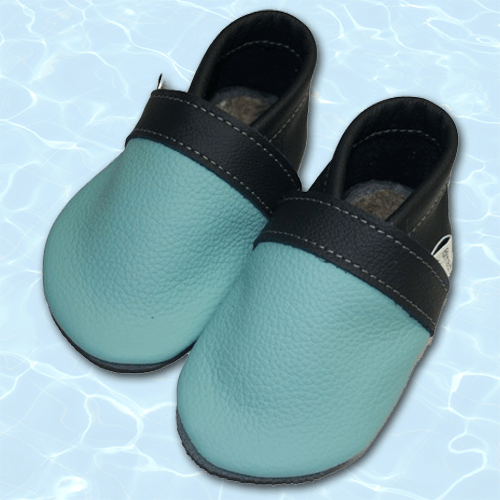 Krabbelschuhe Aqua-Marine-Marine
