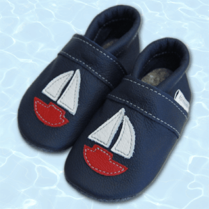Krabbelschuhe Segelboot-Applikation Marine