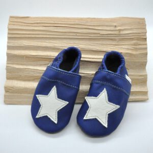 blaue Krabbelschuhe Stern Gr.20/21 – SALE
