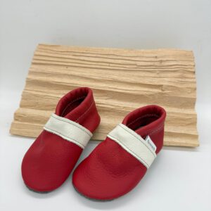 rote Krabbelschuhe Gr. 16/17 SALE